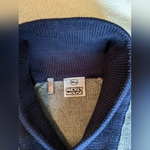 Mickey Mouse Shawl Collar Sweater Boys Size 8 (M) - Picture 3 of 6